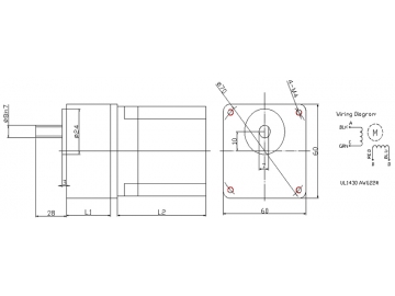 57mm Hybrid-Schrittmotor mit dem Stirnradgetriebe