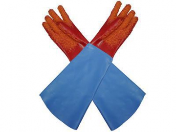 PVC-Handschuhe mit Ärmel
