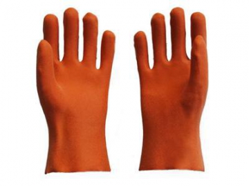PVC-Handschuhe mit Schaumbeschichtung
