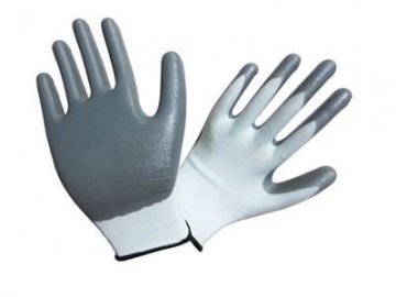 Nitril-Handschuhe, teilbeschichtet, GSN1030W