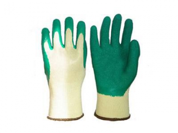 Latex-Handschuhe mit Polyesterfutter, teilbeschichtet, GSL3160O/G/B