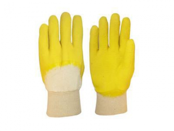 Latex-Handschuhe mit Baumwollfutter, teilbeschichtet, GSL2410