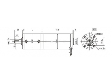 Permanenterregter DC-Getriebemotor, Planetengetriebemotor 42JX150K/42ZY85