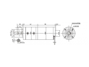 Permanenterregter DC-Getriebemotor, Planetengetriebemotor 52JXM200K/52ZY80