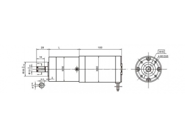 Permanenterregter DC-Getriebemotor, Planetengetriebemotor 56JX200K/60ZY95