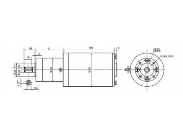 Permanenterregter DC-Getriebemotor, Planetengetriebemotor 56JX300K/80ZY115