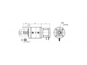 Schrittmotor mit Planetengetriebe 52JXM200K/42STH