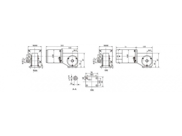 AC-Schneckengetriebemotor, DC-Schneckeng etriebemotor 90YN/90JW