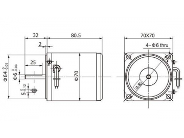 4W-40W Einphasen-AC-Motor