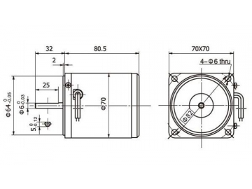 15W-40W Dreiphasen-AC-Motor