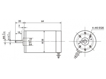 Permanenterregter Gleichstrommotor 38ZY63