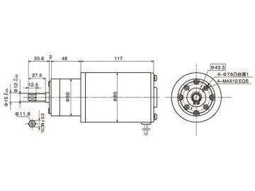 DC-Getriebemotor für Entsafter