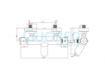 YG06 Thermostat Badewannenarmatur