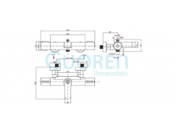 YG16 Thermostat Badewannenarmatur