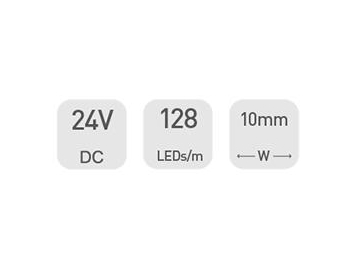 24V 10mm Gewerblich nutzbare LED-Streifen, D9128