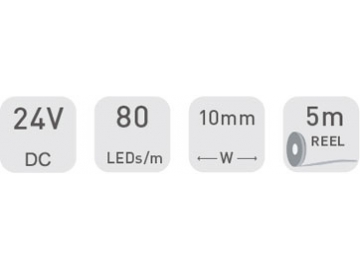 D980B 24V 10mm  Gewerblich nutzbare LED-Streifen