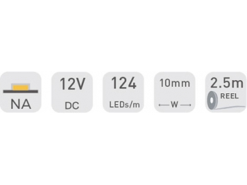 DJ124 12V 10mm  Commercial LED Light Strip