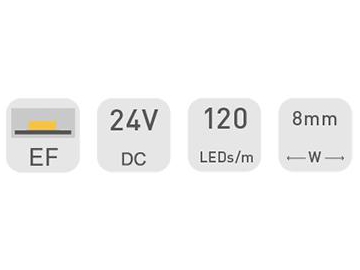 24V 8mm Dekorative LED-Lichtbänder für Werbebeleuchtung, D4120