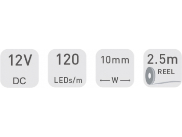 D7120 12V 10mm  LED-Streifen für den Innenbereich