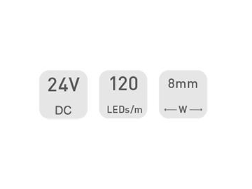 D6120H 24V 8mm  Ceiling LED Strip Light