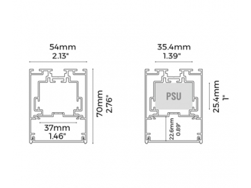 LS5470(F) Lineares LED Alu Profil