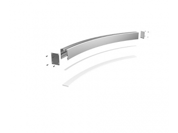 AS3535-30A45  Curved LED Alu Profil