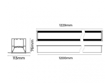 LED-Profil für Innenbeleuchtung, LR70