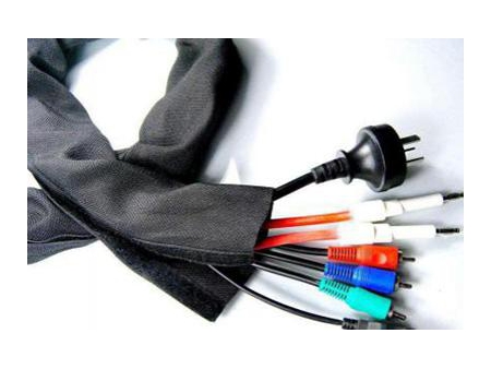 PET Geflechtschlauch mit Klettverschluss (Kabelschutz)