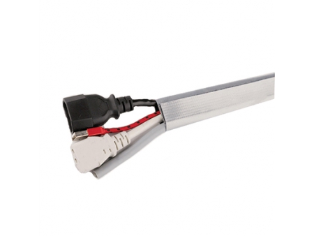 PVC Kabelschutzschlauch mit Knopfverschluss