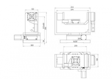 Motorisierte Mehrachsen-Rotationstische WN303RA200MD