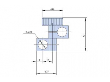 φ12mm Optische Stangenklemme