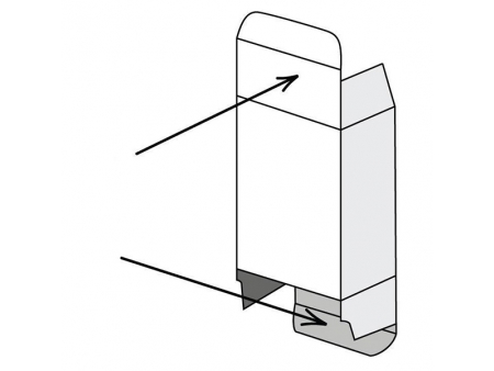 Faltschachtel mit Einstecklasche, Faltschachtel