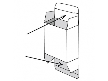 Faltschachtel mit Einstecklasche, Faltschachtel