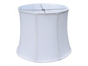 Zylindrischer Lampenschirm aus Leinen, Weiß Modellnummer: DJL0521