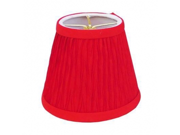 Konischer Lampenschirm, Plisse, Rot Modellnummer: DJL0416
