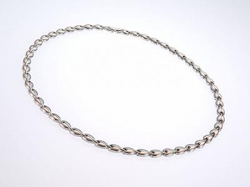 SN003 - Magnet Halskette mit Gold-Look, Magnetschmuck Magnetfeldtherapie-Kette, Schmuck mit Magnetfeldtherapie