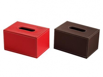 Kosmetiktuchbox aus Leder