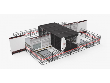 Vertikales Lagersystem für Glasscheibe