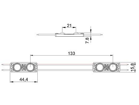 LED Modul, MKX236(0.72W)