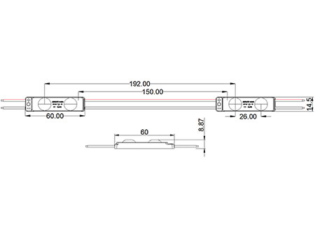 LED Modul, MBX242B(1W)