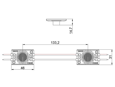 LED Modul, MGX267E(2W/3W)