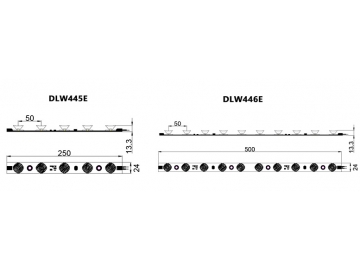 DLW445E / DLW446E LED Leiste/Streifen, seitlich abstrahlend