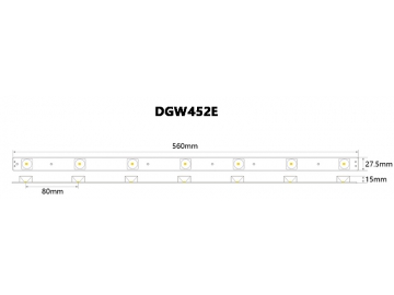 DGW450E / DGW451E / DGW452E seitlich abstrahlende LED Leiste