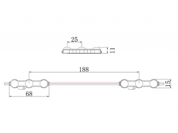 LED Modul, MBX303B(1.2W)