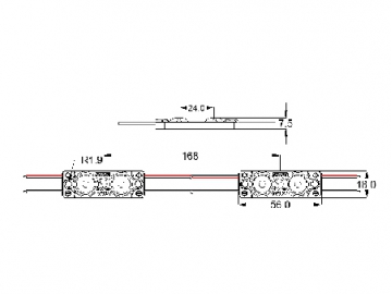 LED Modul, MBX259B(1W)