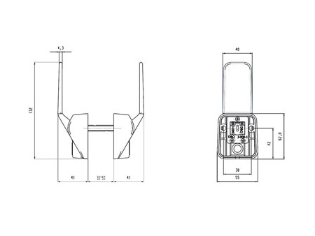 MG3811 Serie Einsteckschloss mit Drücker