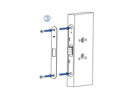 MG2814 Einsteckschloss mit Push/Pull-Türgriff