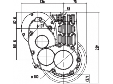 500W Antriebsmotor ZD109A8-JS13S