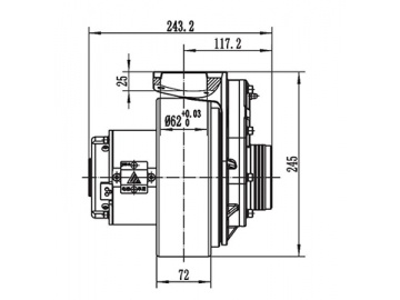 750W Antriebsmotor  ZD125B2-JY06