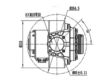 750W Antriebsmotor  ZD125B2-JY06